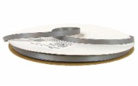 Offray Ribbon Doubleface Satin 1/4  Pewter