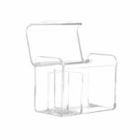 Allegro Acrylic Cotton Swab Organizer Box Perspective: Main