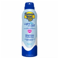 Banana Boat® Light as Air Sunscreen Spray SPF 50+ Absorbs Quickly + Non-Greasy Broad Spectrum Perspective: Main
