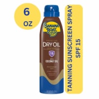 Banana Boat Protective Tanning Spray Oil Sunscreen SPF 15 Carrot + Banana Extracts + Coconut Oil Perspective: Main