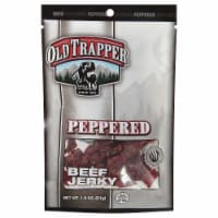 Old Trapper Natural Style Peppered Beef Jerky Perspective: Main