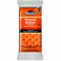 Austin Cheese Sandwich Cracker with Peanut Butter, 0.917 Ounce -- 144 per case.
