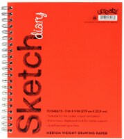 Ucreate™ Wire Bound Medium Weight Sketch Diary Perspective: Main