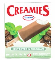 Creamies Reduced Fat Mint Chocolate Ice Cream Bars Perspective: Main