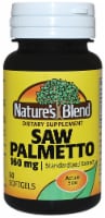 Nature's Blend Saw Palmetto Extract Softgels 160mg Perspective: Main