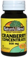 Nature's Blend Cranberry Concentrate Softgels 500mg 60 Count