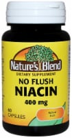Natures Blend No Flush Niacin Capsules 400mg 60 Count Perspective: Main