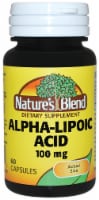 Nature's Blend Alpha Lipoic Acid Capsules 100mg 60 Count Perspective: Main