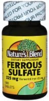 Nature's Blend Ferrous Sulfate Tablets 325mg Perspective: Main
