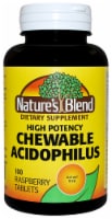 Nature's Blend Acidophilus Chewable Raspberry Flavor Tablets