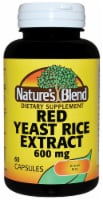 Nature's Blend Red Yeast Rice Extract Capsules 600mg Perspective: Main