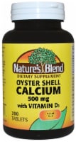 Nature's Blend Oyster Shell Calcium D3 Tablets 500mg