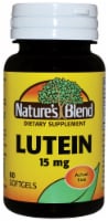 Nature’s Blend Lutein Dietary Supplement Softgels 15mg 60 Count Perspective: Main