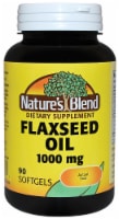 Nature's Blend Flaxseed Oil Softgels 1000mg Perspective: Main