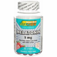 Nature's Blend Melatonin VitaChew, Strawberry, 5 mg, 60 Ct