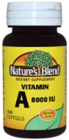 Nature's Blend Vitamin A Softgels 8000IU 100 Count Perspective: Main