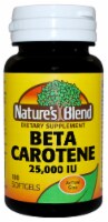 Nature's Blend Beta Carotene Softgels 25000IU Perspective: Main