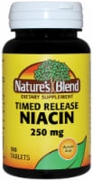 Nature's Blend Timed Release Niacin Tablets 250mg