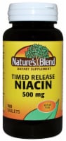Natures Blend Time Release Niacin 500mg Tablets 100 Count