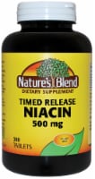 Nature's Blend Time Release Niacin Tablets 500mg Perspective: Main