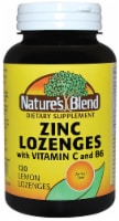 Natures Blend Lemon Zinc Lozenges 120 Count Perspective: Main