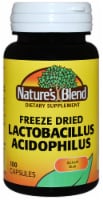 Nature's Blend Freeze Dried Lactobacillus Acidophilus Capsules 100 Count