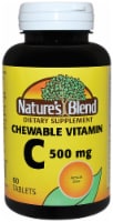 Nature's Blend Vitamin C Chewable Tablets 500mg 60 Count Perspective: Main