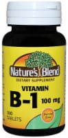 Nature's Blend Vitamin B-1 Tablets 100mg 100 Count Perspective: Main