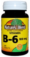 Nature’s Blend Vitamin B6 Dietary Supplement Tablets 100mg 100 Count Perspective: Main