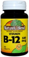 Natures Blend Vitamin B-12 Tablets 500mcg 100 Count Perspective: Main