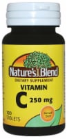 Nature's Blend Vitamin C Tablets 250mg 100 Count Perspective: Main