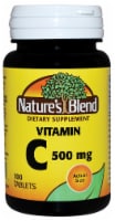 Nature's Blend Vitamin C Tablets 500mg 100 Count Perspective: Main