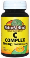 Nature's Blend C Complex Timed Release Tablets 500mg 100 Count Perspective: Main