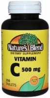 Nature’s Blend Vitamin C Dietary Supplement Tablets 500mg 250 Count Perspective: Main