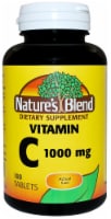 Nature's Blend Vitamin C Tablets 1000mg 100 Count Perspective: Main
