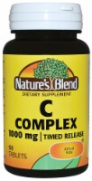 Nature's Blend C Complex Timed Release Tablets 1000mg 60 Count Perspective: Main