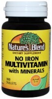 Natures Blend No Iron Multivitamin with Minerals Tablets 100 Count Perspective: Main