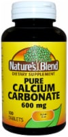 Nature's Blend Pure Calcium 600mg Carbonate Tablets