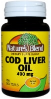 Nature's Blend Cod Liver Oil Softgels 400mg Perspective: Main