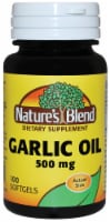 Nature's Blend Garlic Oil Softgels 500mg Perspective: Main