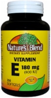 Nature's Blend Vitamin E Softgels 180mg 250 Count Perspective: Main