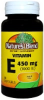 Nature’s Blend Vitamin E Softgels 450mg 50 Count Perspective: Main