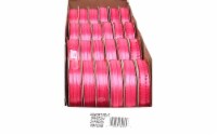 Offray Spool-O-Ribbon Dbl Face Satin Fuchsia