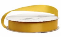 Offray Ribbon Singleface Satin 5/8" Yellow Gold