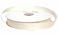 Offray Ribbon Doubleface Satin 7/8" Antique White