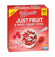 Wyman's® Just Fruit™ Raspberries Strawberries & Greek Yogurt Bites Perspective: Main