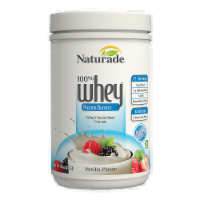 Naturade 100 Percent Whey Protein Booster Vanilla Perspective: Main