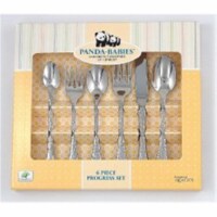 Ginkgo 079914-36206-1 18-10 Stainless Steel Panda Babies 6 Piece Progress Set