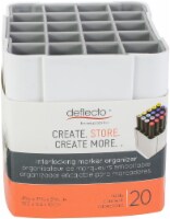 Deflecto Interlocking Marker Organizer-White, 4.4 Wx4.3 Hx4 D