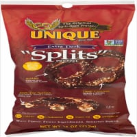Unique® Pretzel Bakery Extra Dark Pretzel Splits® Perspective: Main